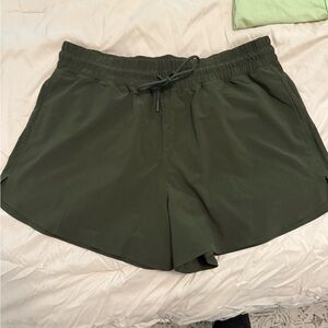 Green Athleta shorts